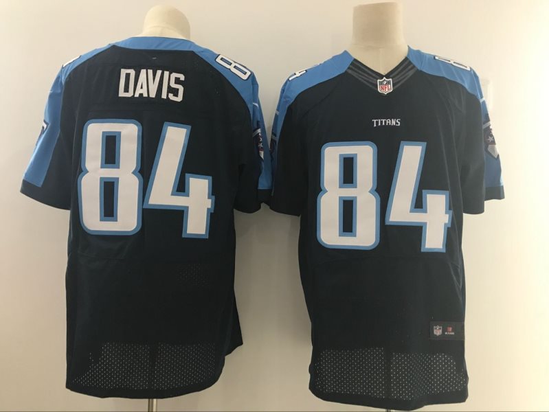 Nike Titans 84 Corey Davis 2017 NFL Draft Navy Blue Elite Jersey