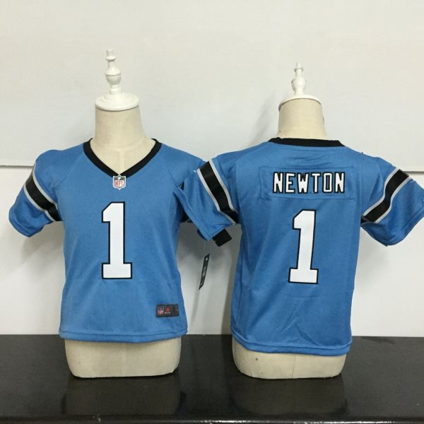 Nike Panthers 1 Cam Newton Blue NFL Toddler Jersey