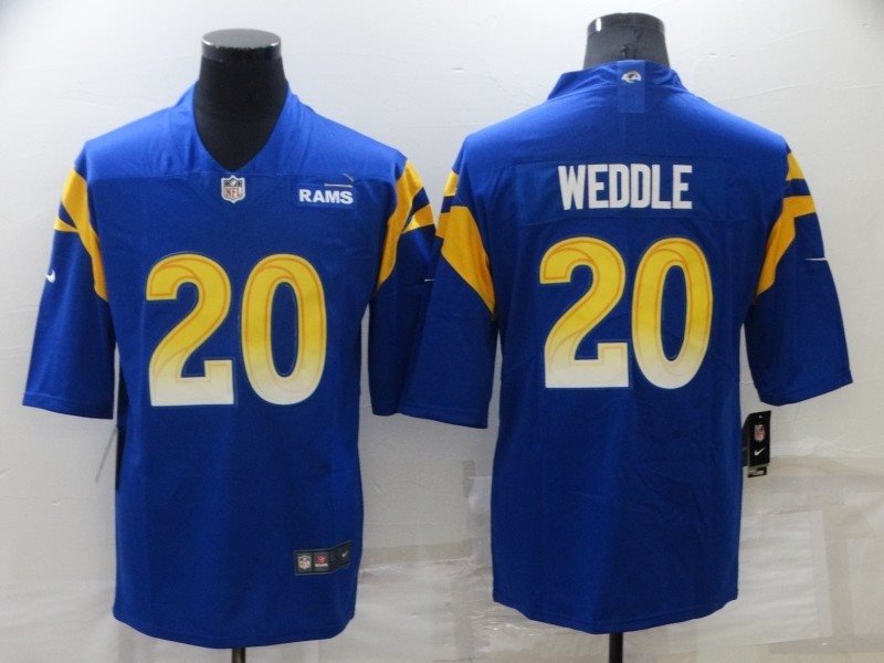 Nike Rams 20 Eric Weddle Royal Vapor Untouchable Limited Men Jersey