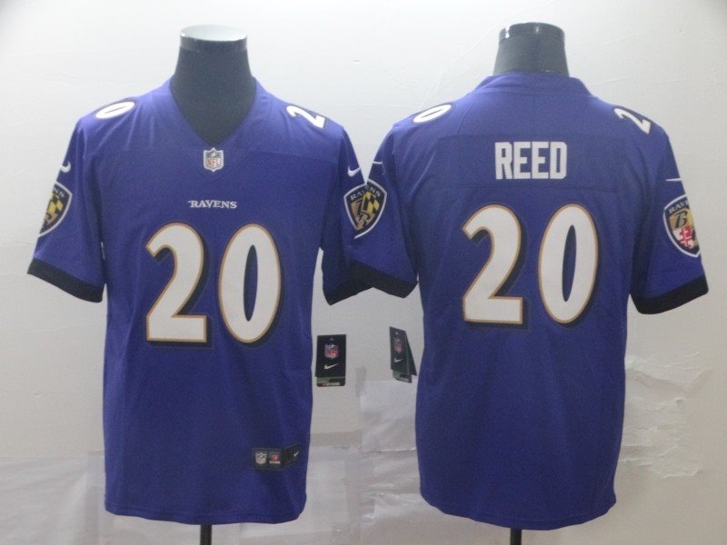 Nike Ravens 20 Ed Reed Purple Vapor Untouchable Limited Men Jersey