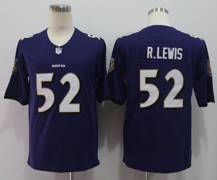 Nike Ravens 52 Ray Lewis Purple Vapor Untouchable Limited Men Jersey