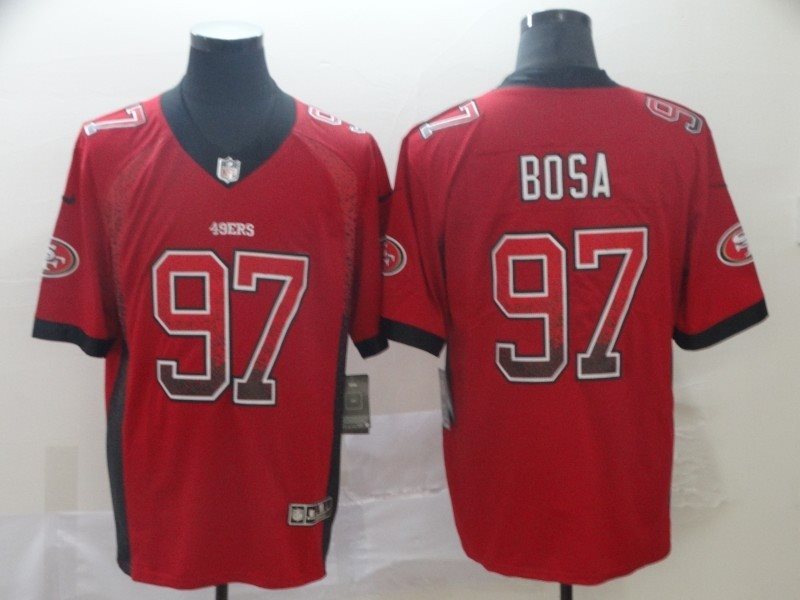 Nike 49ers 97 Nick Bosa Red Drift Fashion Vapor Limited Men Jersey