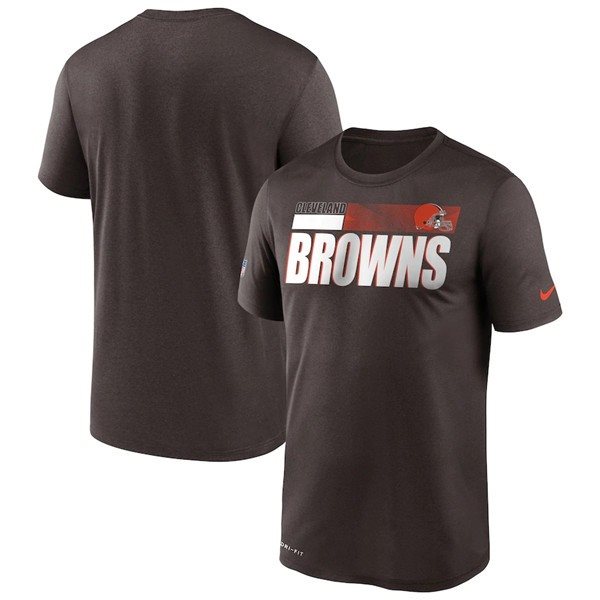 NFL Cleveland Browns 2020 Brown Sideline Impact Legend Performance T-Shirt