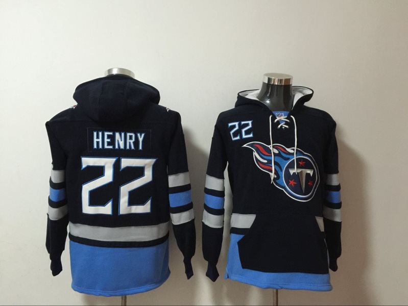 Nike Titans 22 Derrick Henry 2020 Blue Sweatshirt Hoodie