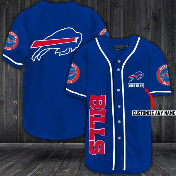 NFL Buffalo Bills Baseball Customized Jersey (2)