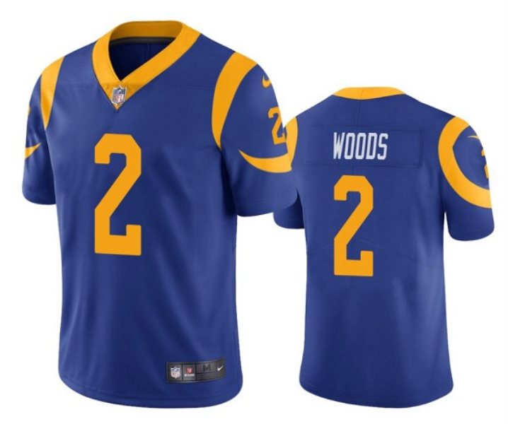 Nike Rams 2 Robert Woods Blue Vapor Untouchable Limited Men Jersey