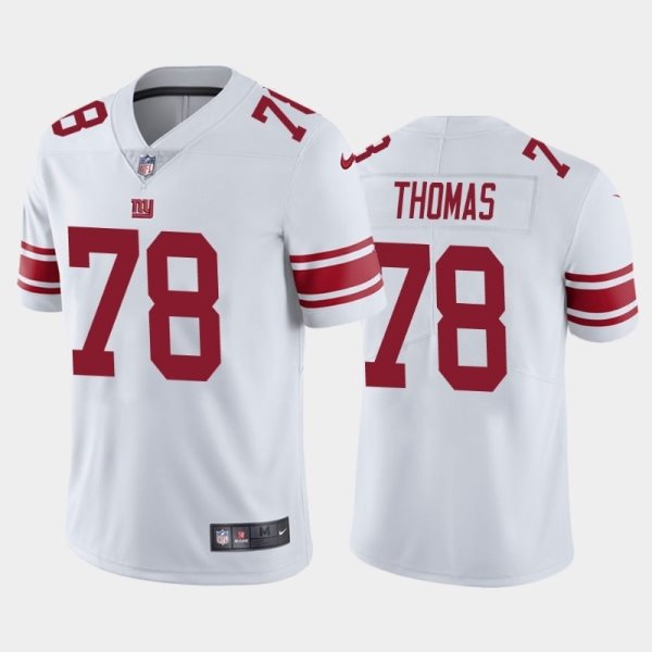 Nike Giants 78 Andrew Thomas White 2020 NFL Draft Vapor Limited Men Jersey