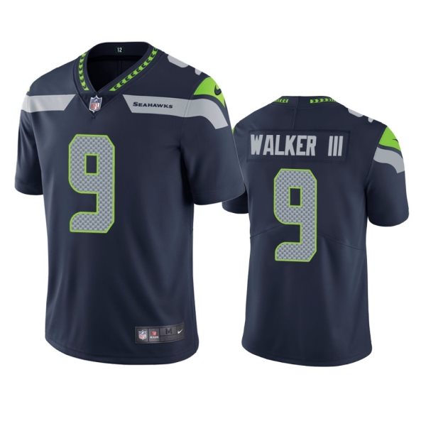 Nike Seahawks 9 Kenneth Walker III Navy 2022 NFL Draft Vapor Untouchable Limited Men Jersey