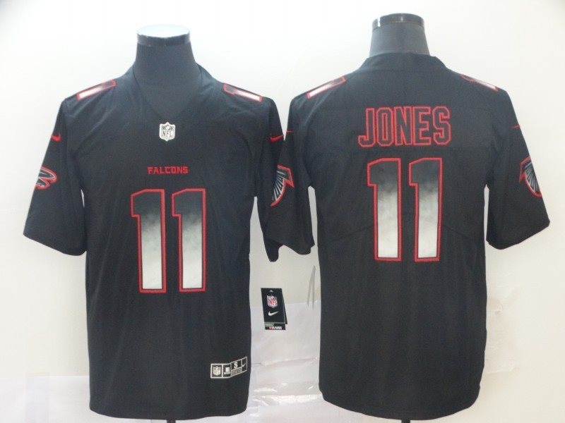 Atlanta Falcons 11 Julio Jones Black 2019 Smoke Fashion Limited Men Jersey