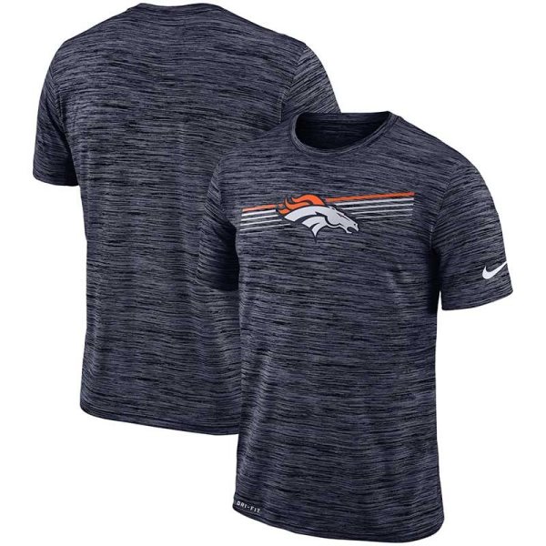 Nike Denver Broncos Sideline Velocity Performance T-Shirt Heathered Navy