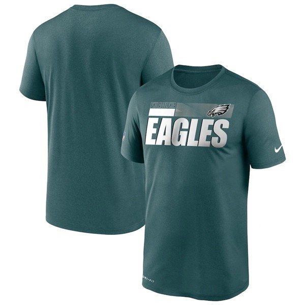 NFL Philadelphia Eagles 2020 Green Sideline Impact Legend Performance T-Shirt