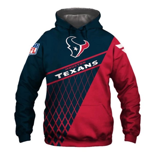 NFL Houston Texans 3D Print Football Casual Hoodie Sweatshirt