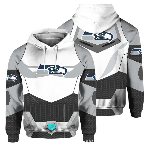 NFL Seattle Seahawks 3D Printed Pocket Pullover Hoodie