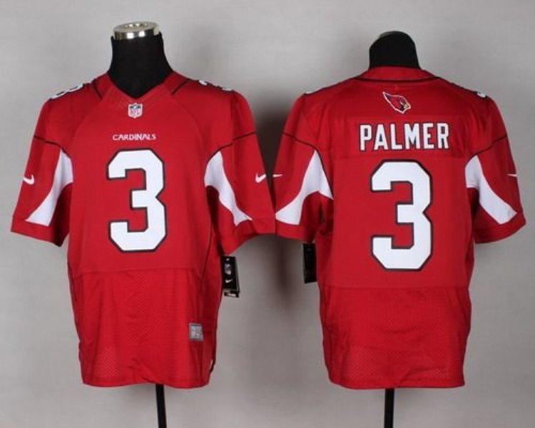 Nike Cardinals 3 Carson Palmer Red Team Color Elite Jersey