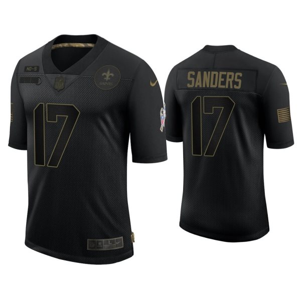 Nike Saints 17 Emmanuel Sanders Black 2020 Salute to Service Limited Men Jersey