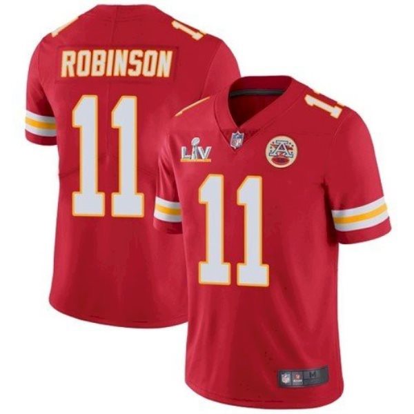 Nike Chiefs 11 Demarcus Robinson Red 2021 Super Bowl LV Limited Vapor Untouchable Limited Men Jersey