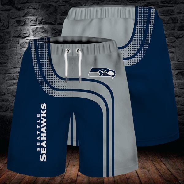 NFL Seattle Seahawks Blue Fashion Shorts