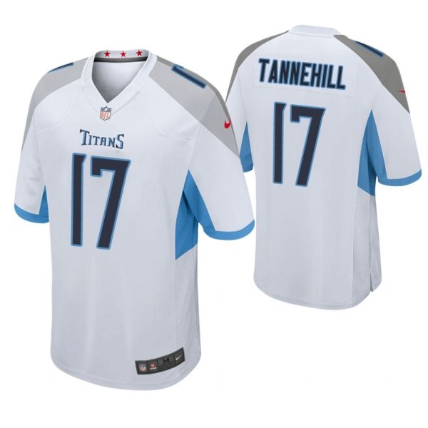 Nike Titans 17 Ryan Tannehill White Game Men Jersey
