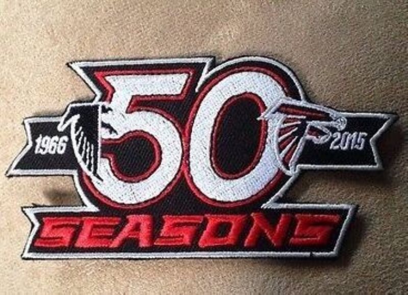 Atlanta Falcons 50 Seasons 1966-2015 Commemorative Patch