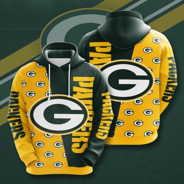 NFL Green Bay Packers 3D Print Team Logo Hoodie