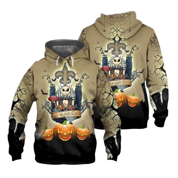 NFL New Orleans Saints Halloween Costume Pullover Hoodie