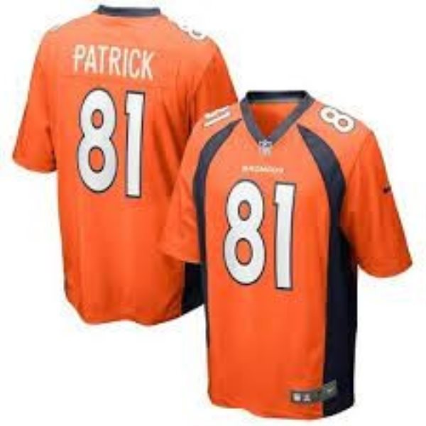 Nike Broncos 81 Tim Patrick Orange Vapor Untouchable Limited Men Jersey