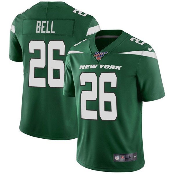 NFL New York Jets 100th 26 Le'Veon Bell Green Vapor Untouchable Limited Men Jersey