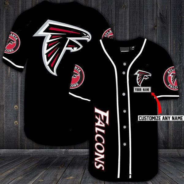 NFL Atlanta Falcons Baseball Customized Jersey