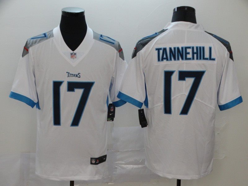 Nike Titans 17 Ryan Tannehill White Vapor Untouchable Limited Men Jersey