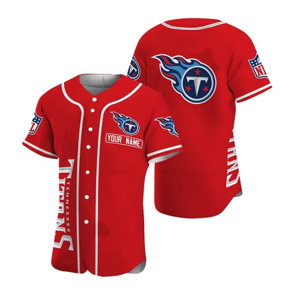 NFL Tennessee Titans Baseball Customized Jersey (2)