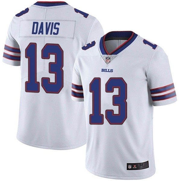 Nike Bills 13 Gabriel Davis White 2020 NFL Draft Vapor Limited Men Jersey