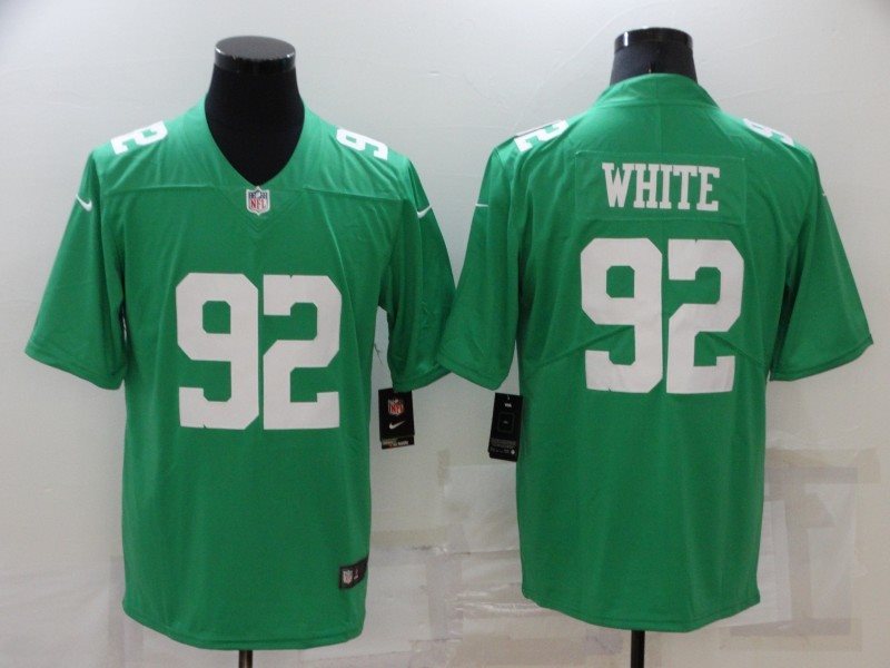 Nike Eagles 92 Reggie White Green Vapor Untouchable Limited Men Jersey