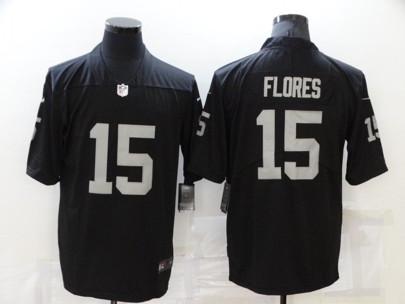 Nike Raiders 15 FLORES Black Vapor Untouchable Limited Men Jersey