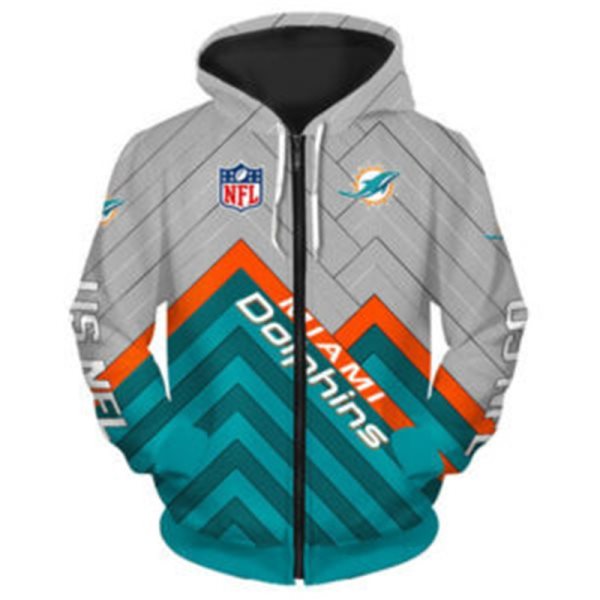 NFL Miami Dolphins 3D Printed Sport Pullover Hoodie