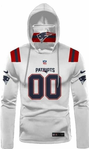 NFL New England Patriots Customize White Hoodie 2020