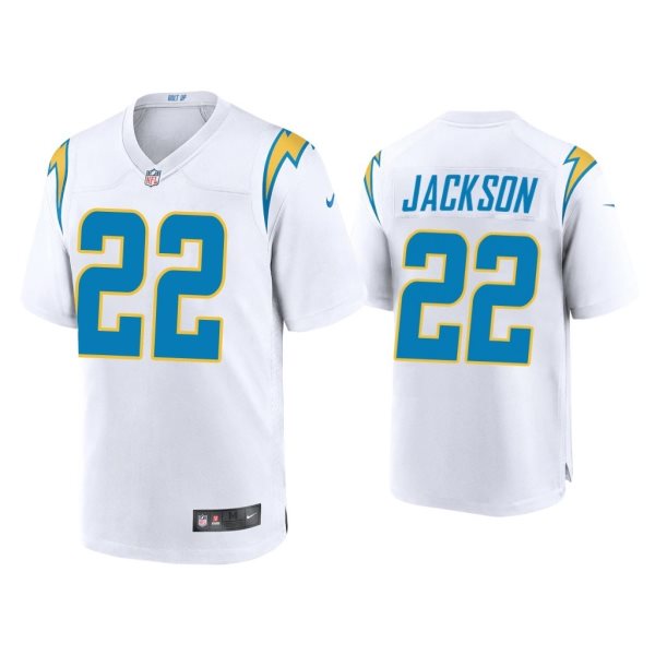 Nike Chargers 22 Justin Jackson 2020 New White Vapor Untouchable Limited Men Jersey