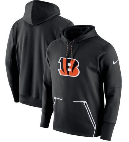 NFL Bengals Nike Champ Drive Vapor Speed Pullover Hoodie - Black