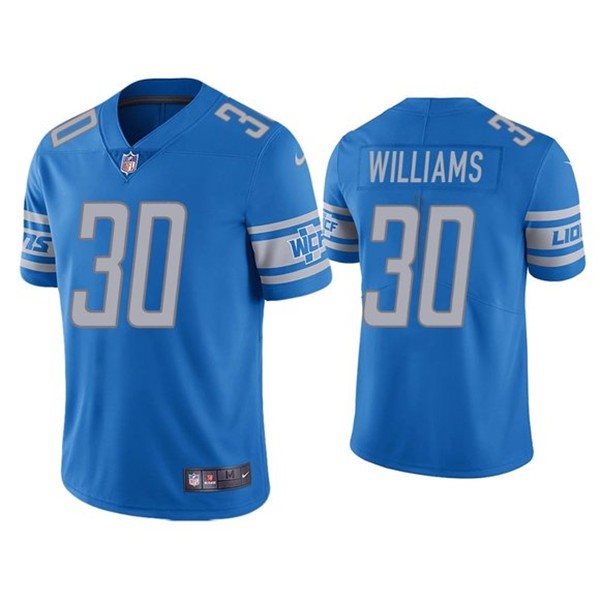Nike Lions 30 Jamaal Williams Blue Vapor Untouchable Limited Men Jersey