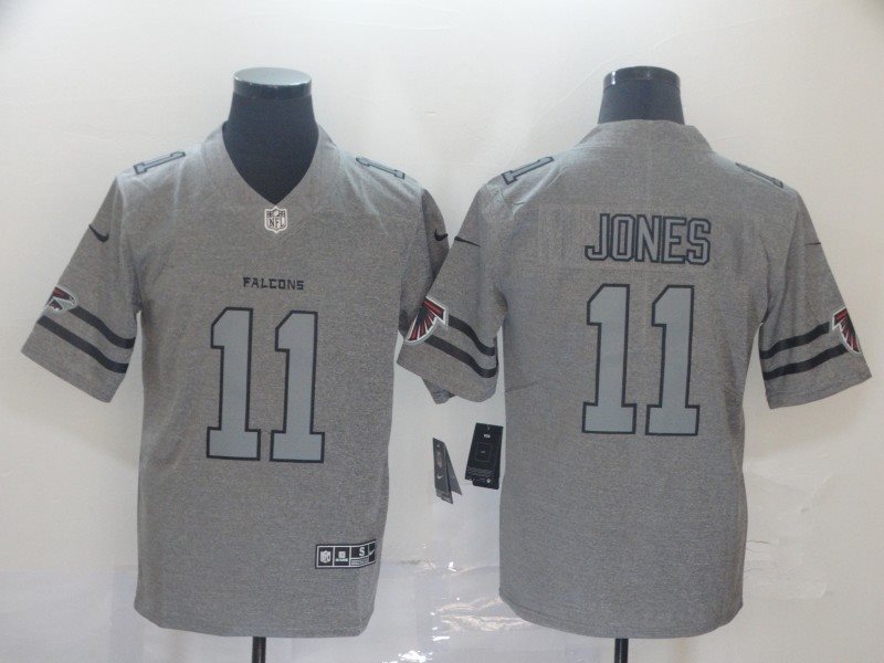 Nike Falcons 11 Julio Jones 2019 Gray Gridiron Gray Vapor Untouchable Limited Men Jersey