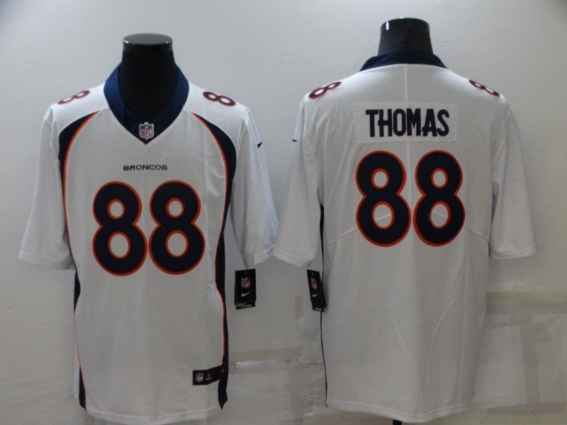 Nike Broncos 88 Demaryius Thomas White Vapor Untouchable Limited Men Jersey