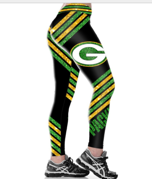 NFL Green Bay Packers green leggings
