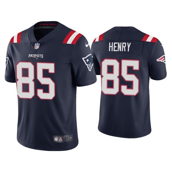 Nike Patriots 85 Hunter Henry 2021 Navy Vapor Untouchable Limited Men Jersey