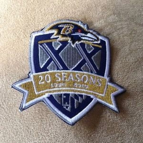 Baltimore Ravens 20 Seasons 1996-2015 Commemorative Patch