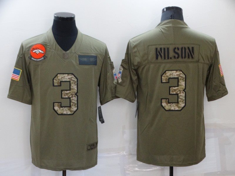 Nike Broncos 3 Russell Wilson Salute to Service Limited Men Jersey