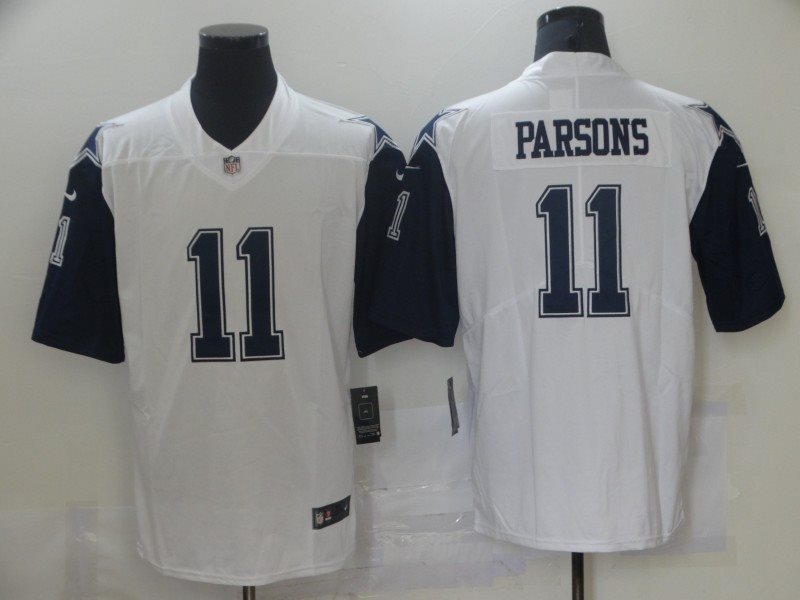 Nike Cowboys 11 Micah Parsons Color Rush 2021 NFL Draft Vapor Limited Men Jersey