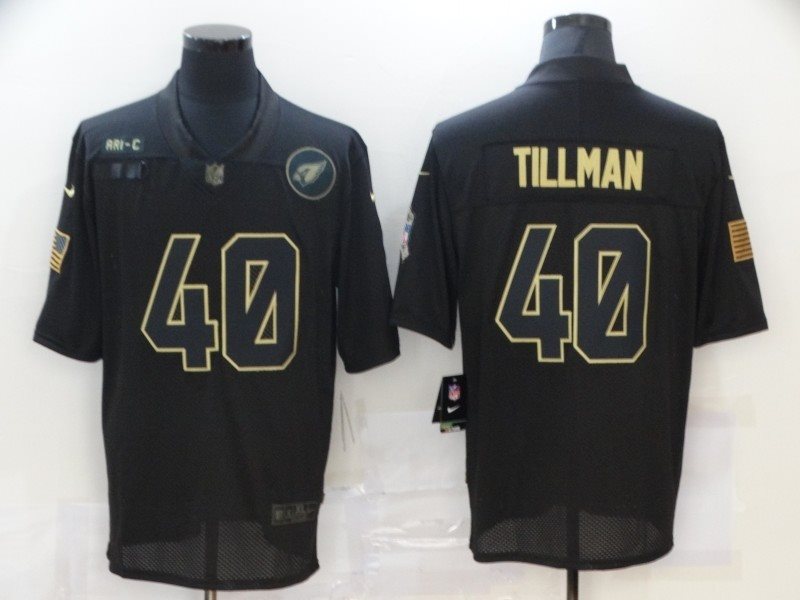 Nike Cardinals 40 Pat Tillman 2020 Black Salute To Service Limited Men Jersey