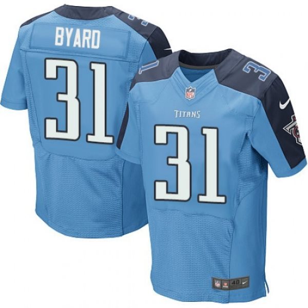Nike Titans 31 Kevin Byard Light Blue Elite Men Jersey
