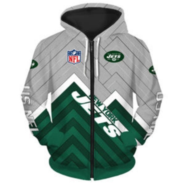 NFL New York Jets 3D Printed Sport Pullover Hoodie Sweatshirt
