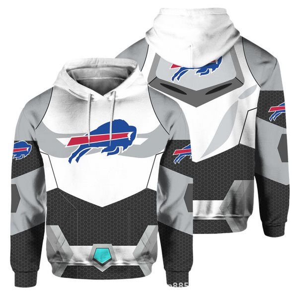 NFL Buffalo Bills 3D Printed Pocket Pullover Hoodie