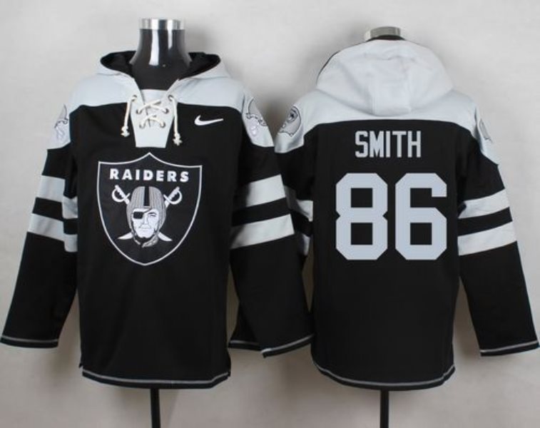 Nike Raiders 86 Lee Smith Black Player Pullover NFL Sweatshirt Hoodie